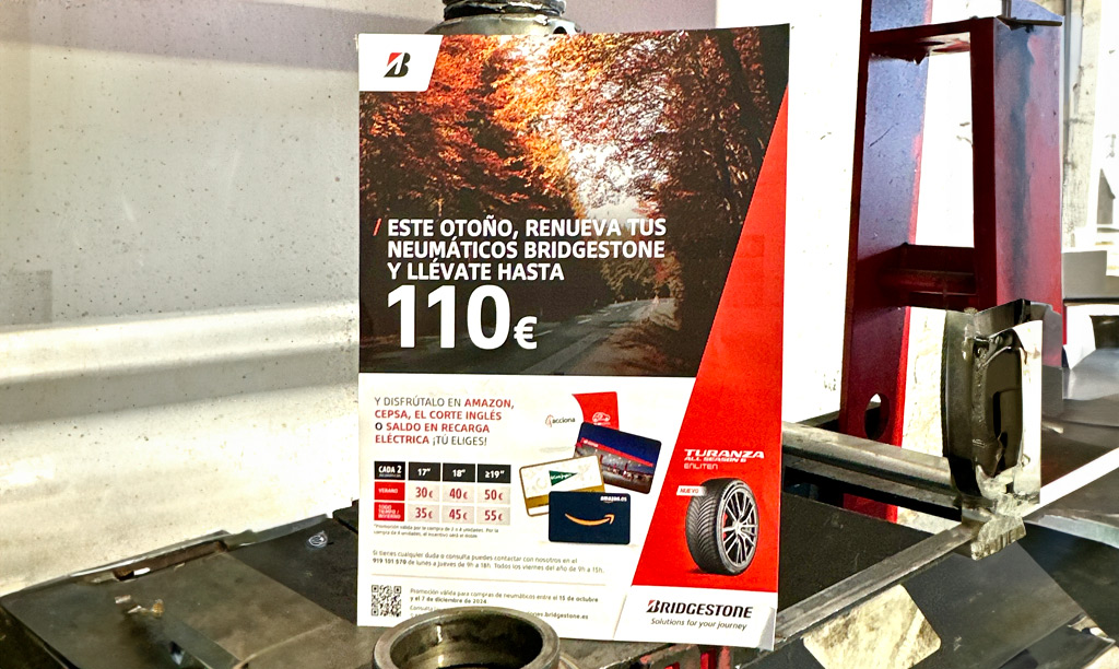 La promoción de otoño e invierno de neumáticos Bridgestone en Zaragoza