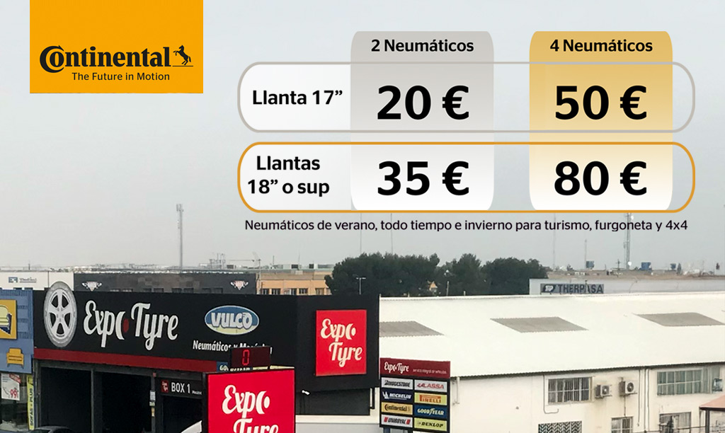 La promoción de neumáticos Continental para la primavera